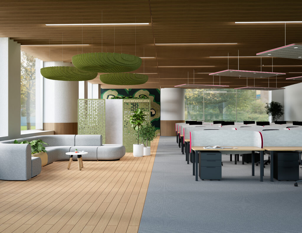 Commercial office furniture fitout in an Australian workplace